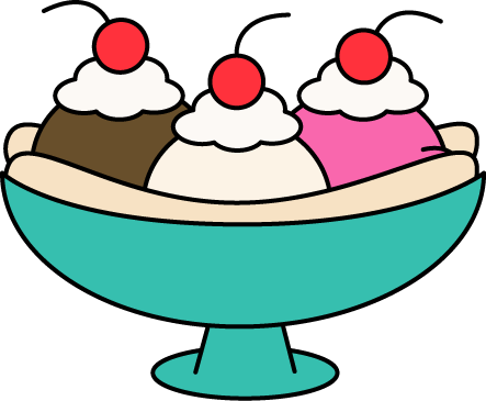 443x365 Bowl Clipart Banana Split