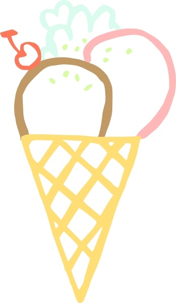 348x600 Ice Cream Cone Clip Art Free Vector In Open Office Drawing Svg
