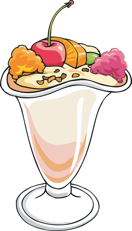 438x765 Free Clip Art Ice Cream Sundae