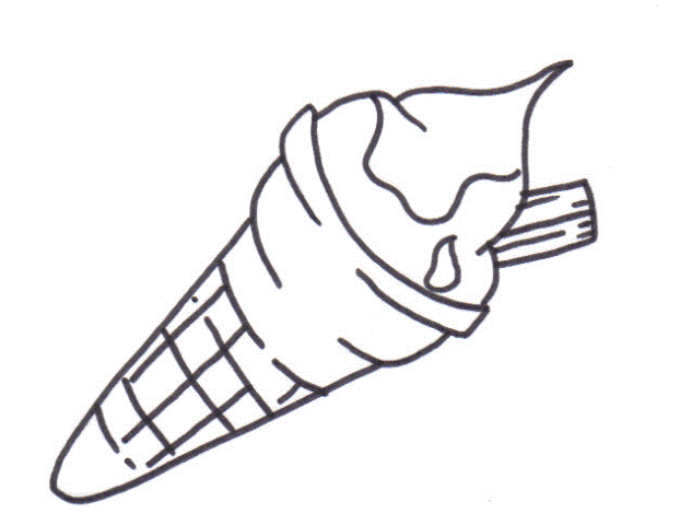 633x480 Ice Cream Coloring Page