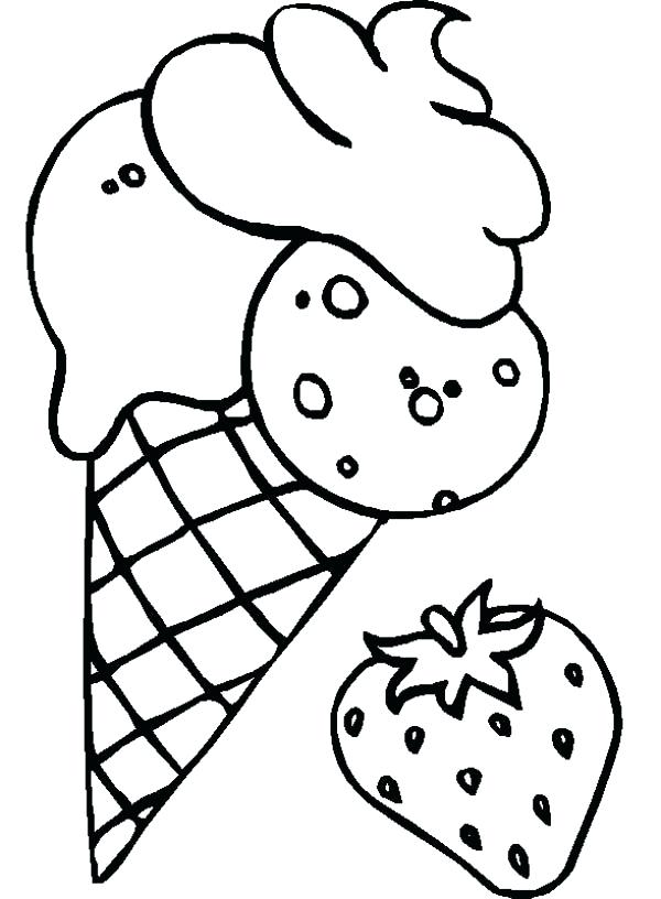 600x816 Ice Cream Coloring Pages
