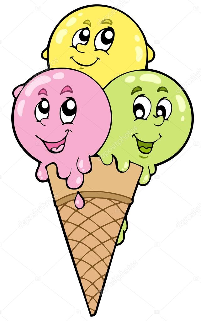 641x1023 Cute Cartoon Ice Cream Stock Vector Clairev