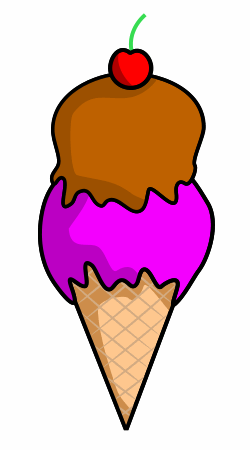 250x450 Drawing A Cartoon Ice Cream Cone