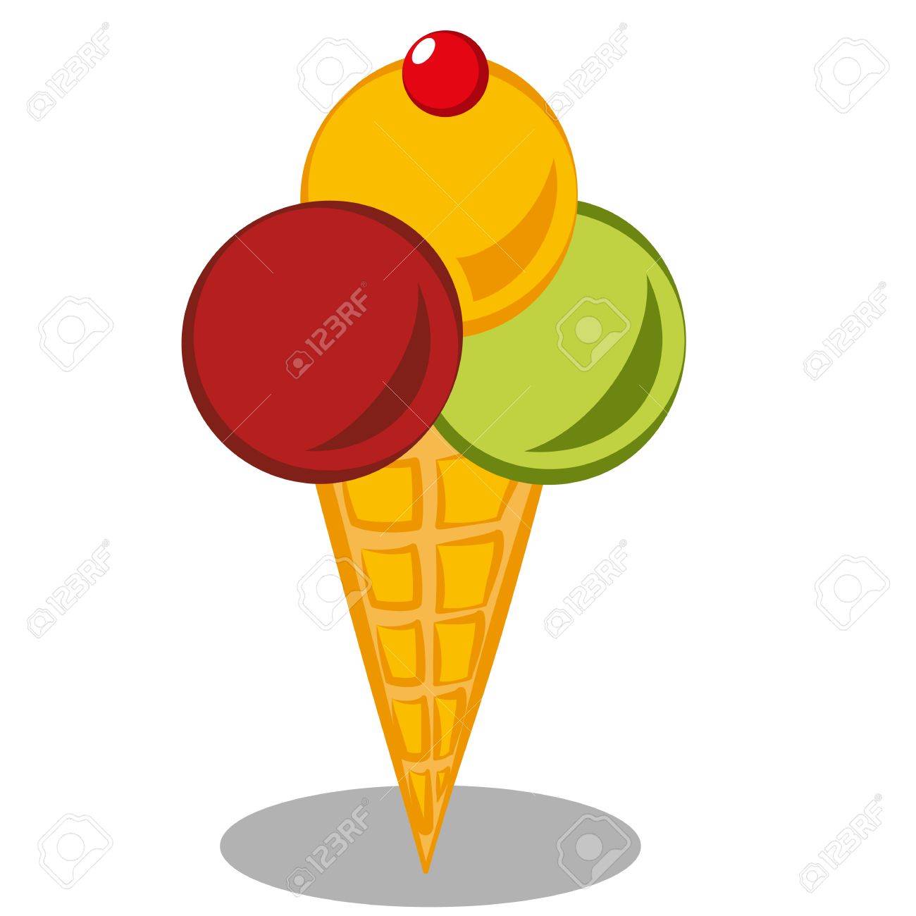 1300x1300 Ice Cream Cones Clip Art