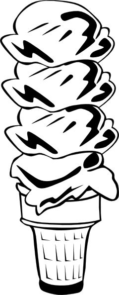 240x593 The Best Ice Cream Clipart Ideas Cream Printed