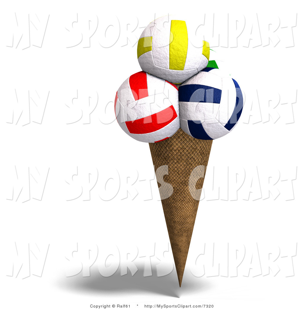 1024x1044 Sports Clip Art Of A Volleyball Ice Cream By Ralf61