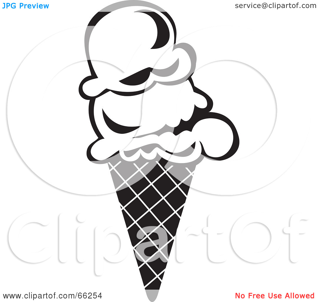 1080x1024 Black And White Ice Cream Clipart