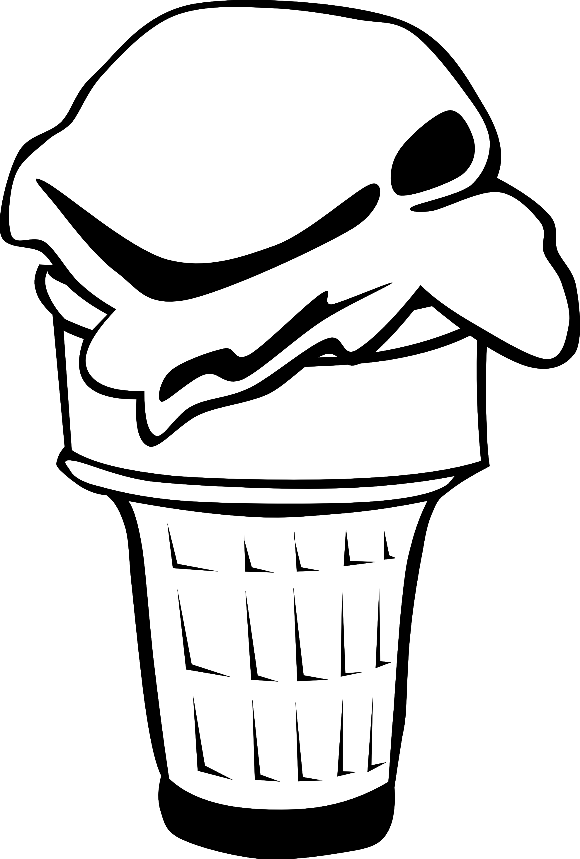 1979x2931 Ice Clipart Black And White