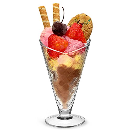 500x500 Plastic Ice Cream Cone Sundae Dishes 8oz 230ml