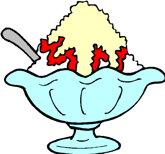 546x512 Ice Cream In A Bowl Clipart