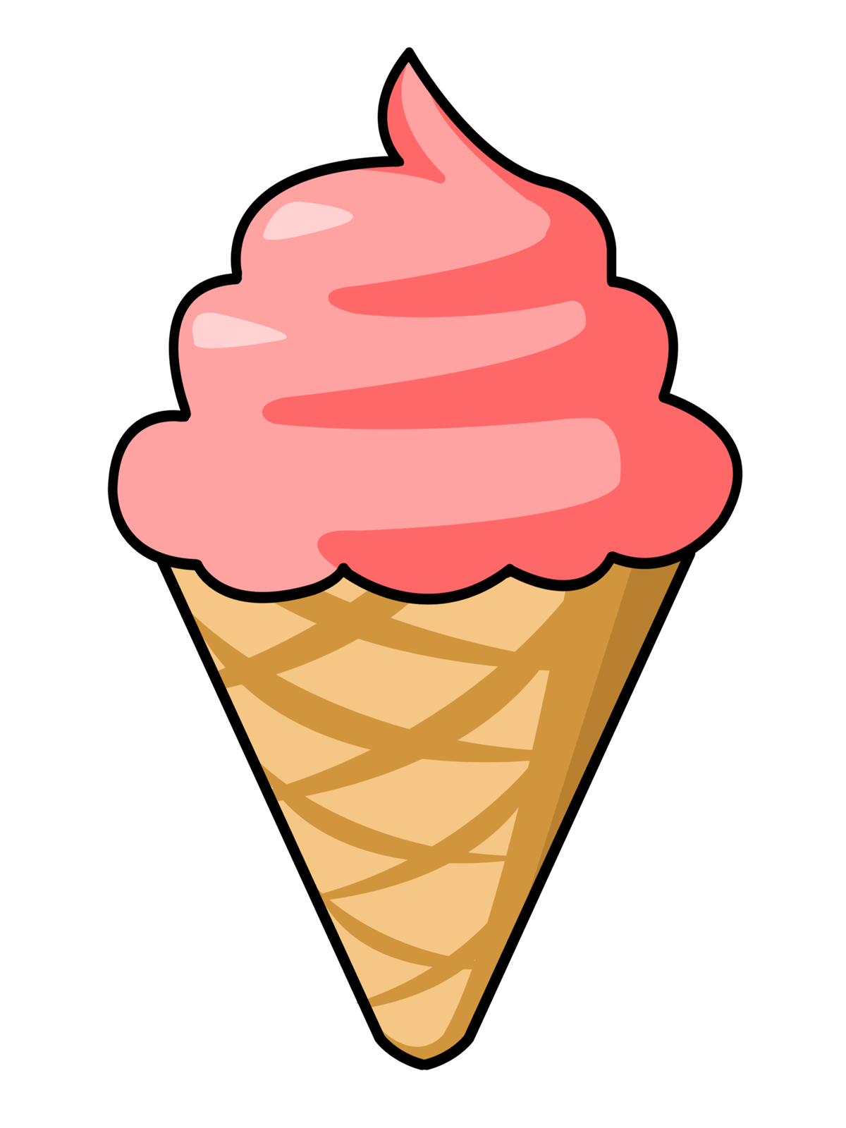 Ice Cream Sundaes Clipart