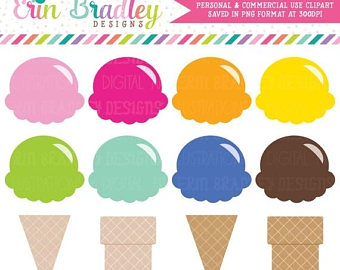 340x270 Ice Cream Clipart Etsy