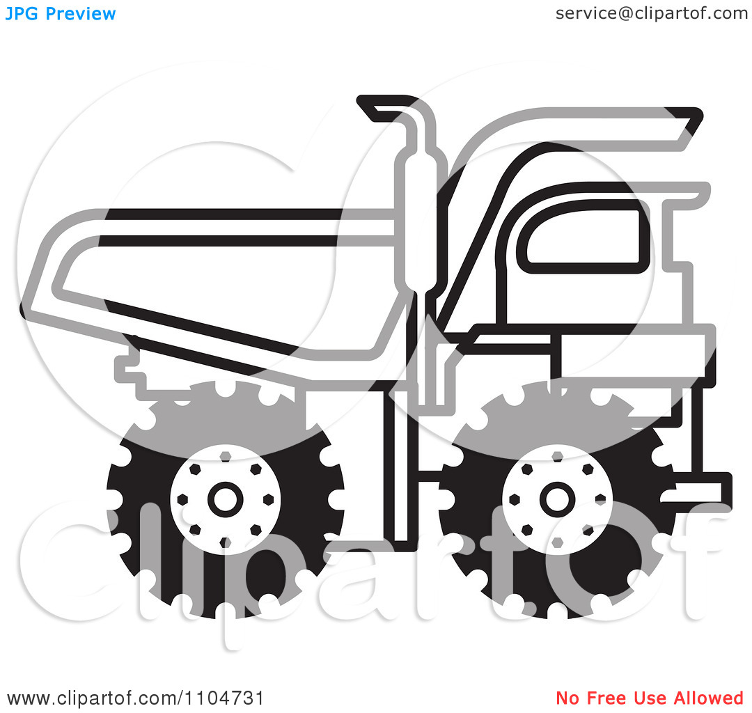 1080x1024 Truck Black And White Clipart