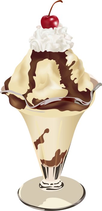 340x698 Free Ice Cream Sundae Clipart Image