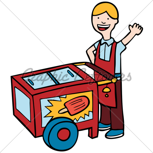 500x500 Ice Cream Cart Clipart