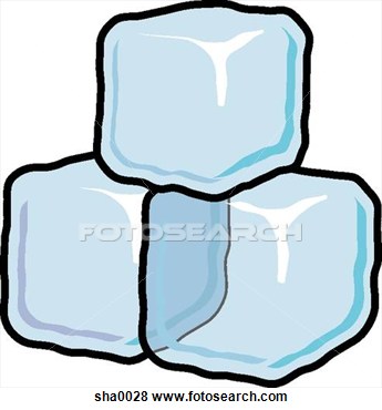 345x370 Ice Cube Illustration Clipart