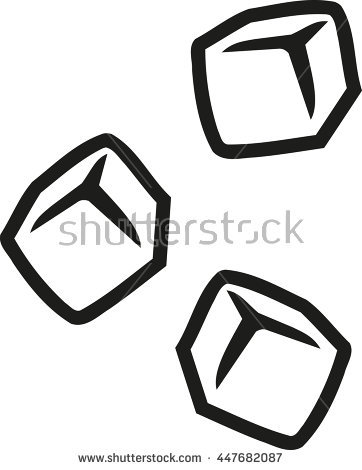 362x470 Ice Cube Clipart Black And White