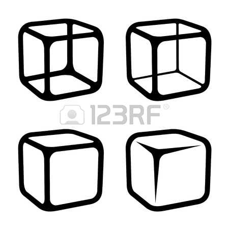 450x450 Ice Cube Clipart Vector
