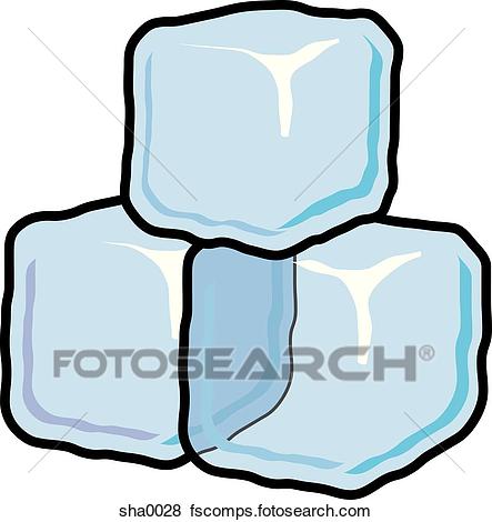 443x470 Stock Illustration Of Ice Cubes Sha0028