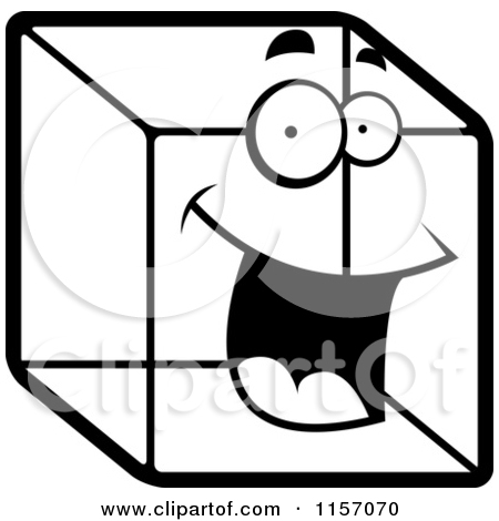 450x470 Cube Black And White Clipart
