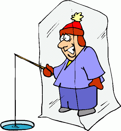 490x532 Ice Fishing Clipart