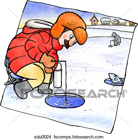 450x459 Ice Fishing Illustrations And Clipart. 486 Ice Fishing Royalty