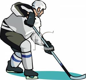 300x281 Art Image A Man Playing Ice Hockey