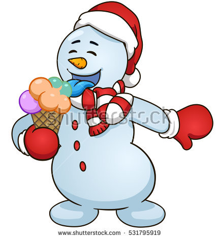 431x470 Snowman Clipart Ice Cream