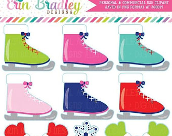 340x270 Ice Skating Clipart Etsy