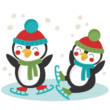 432x432 Penguin Skating Cliparts