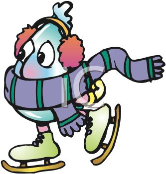 333x350 Royalty Free Clip Art Image Cartoon Of A Frozen Water Drop Ice