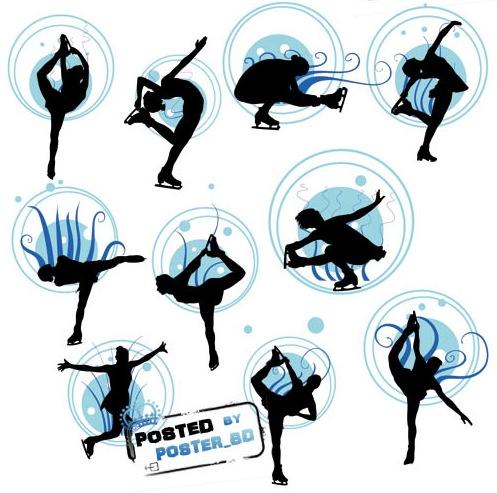 497x493 Figure Skating Silhouette Clip Art