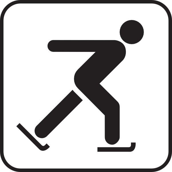 600x600 Skating On Ice Clip Art Free Vector 4vector