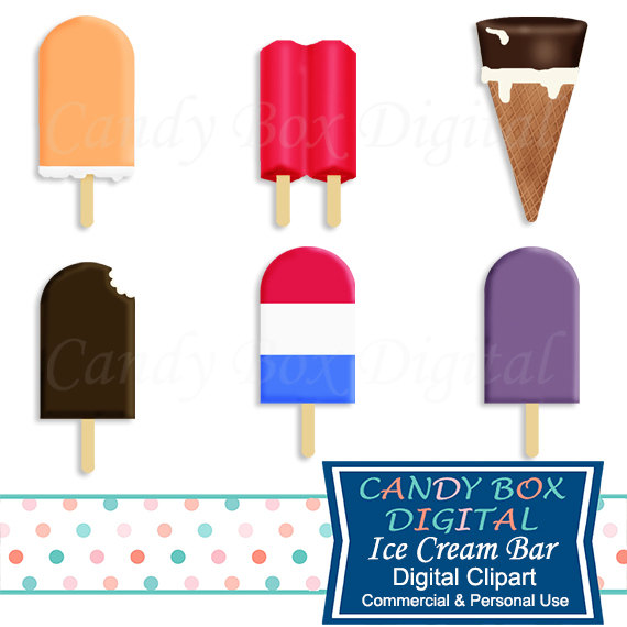 570x570 Ice Cream Bar And Popsicle Clipart Summer Clip Art