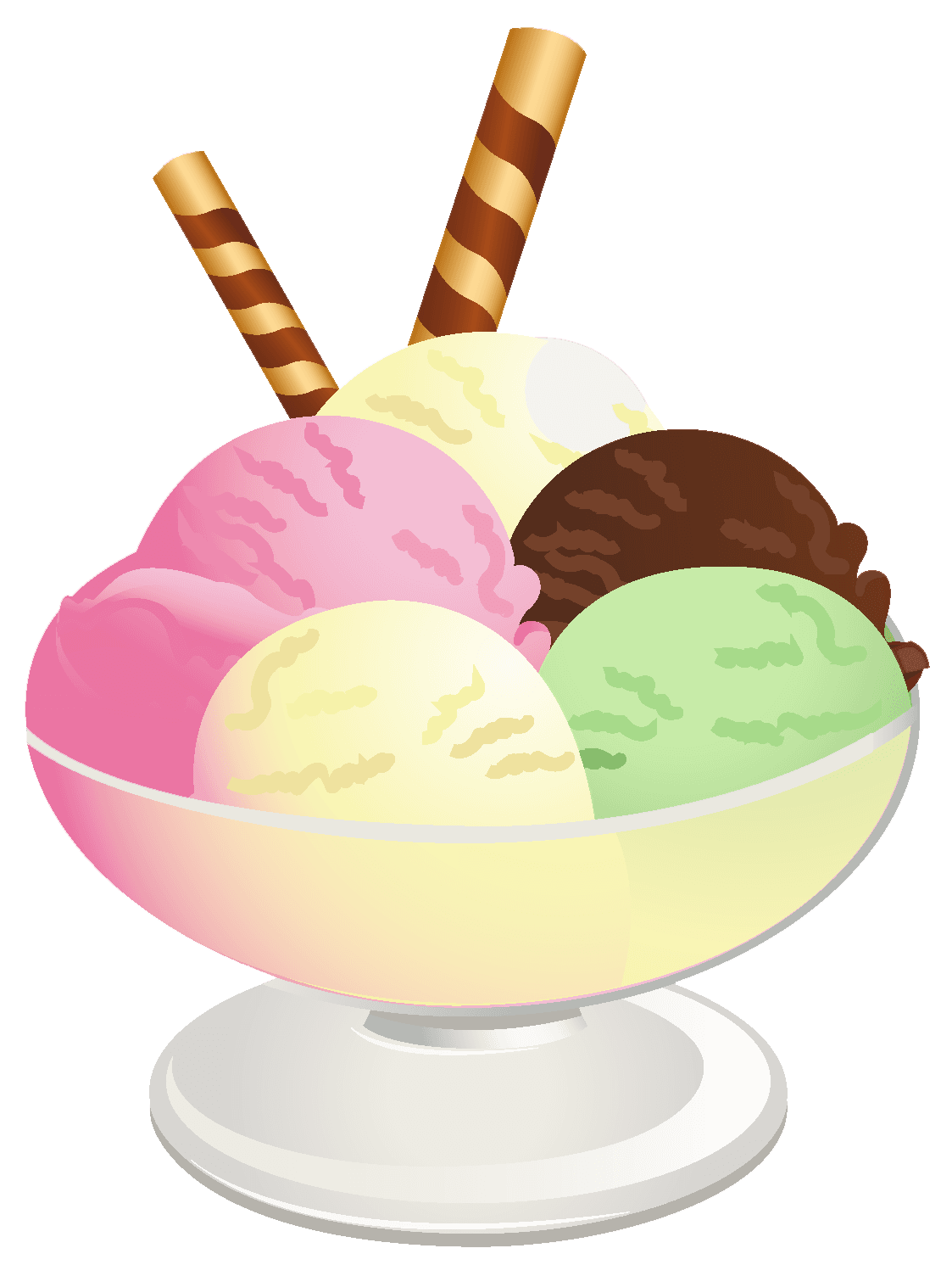 Sweet cartoon cold ice cream vector ~ Illustrations ~ Creative Market