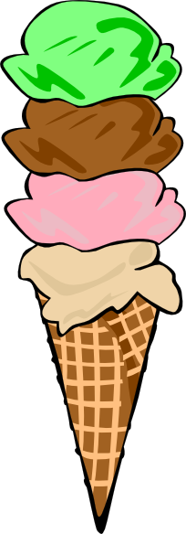 204x584 Ice Cream Cone Clipart Clipart Panda