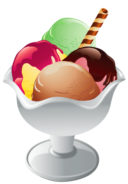 417x600 Ice Cream Clipart Transparent