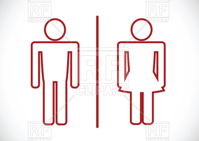 400x284 Restroom Icons Royalty Free Vector Clip Art Image