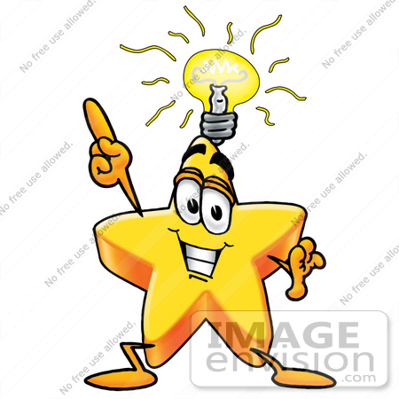 450x450 Cliprt Graphic Of Yellow Star Cartoon Character