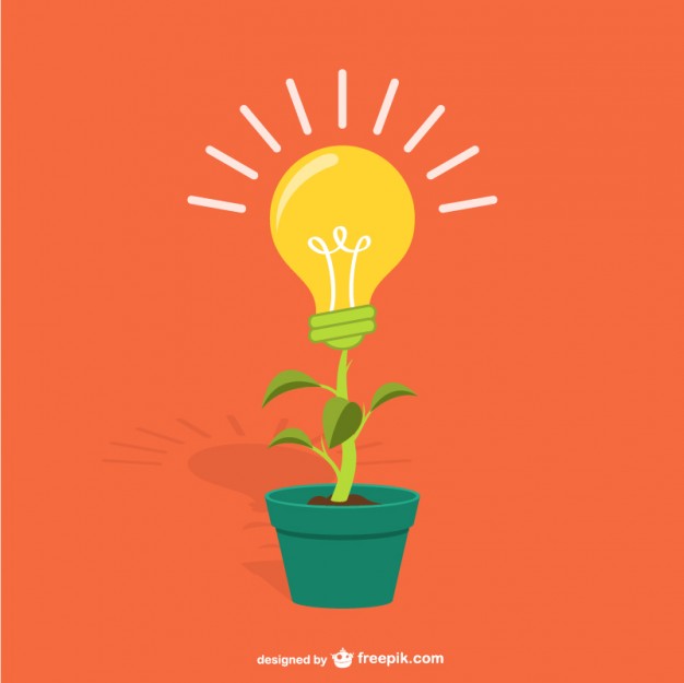 626x625 Plant With Lightbulb Cartoon Vector Free Download