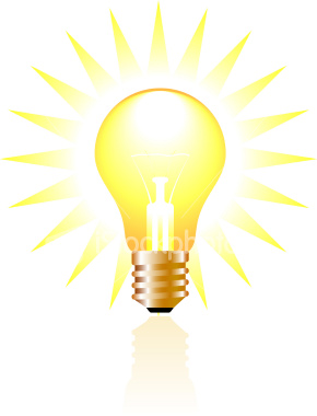 290x380 Light Bulb Clipart Glowing