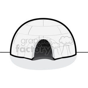 300x300 Royalty Free Vector Igloo 002 385513 Vector Clip Art Image