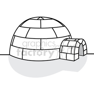 300x300 Royalty Free Vector Igloo 385578 Vector Clip Art Image