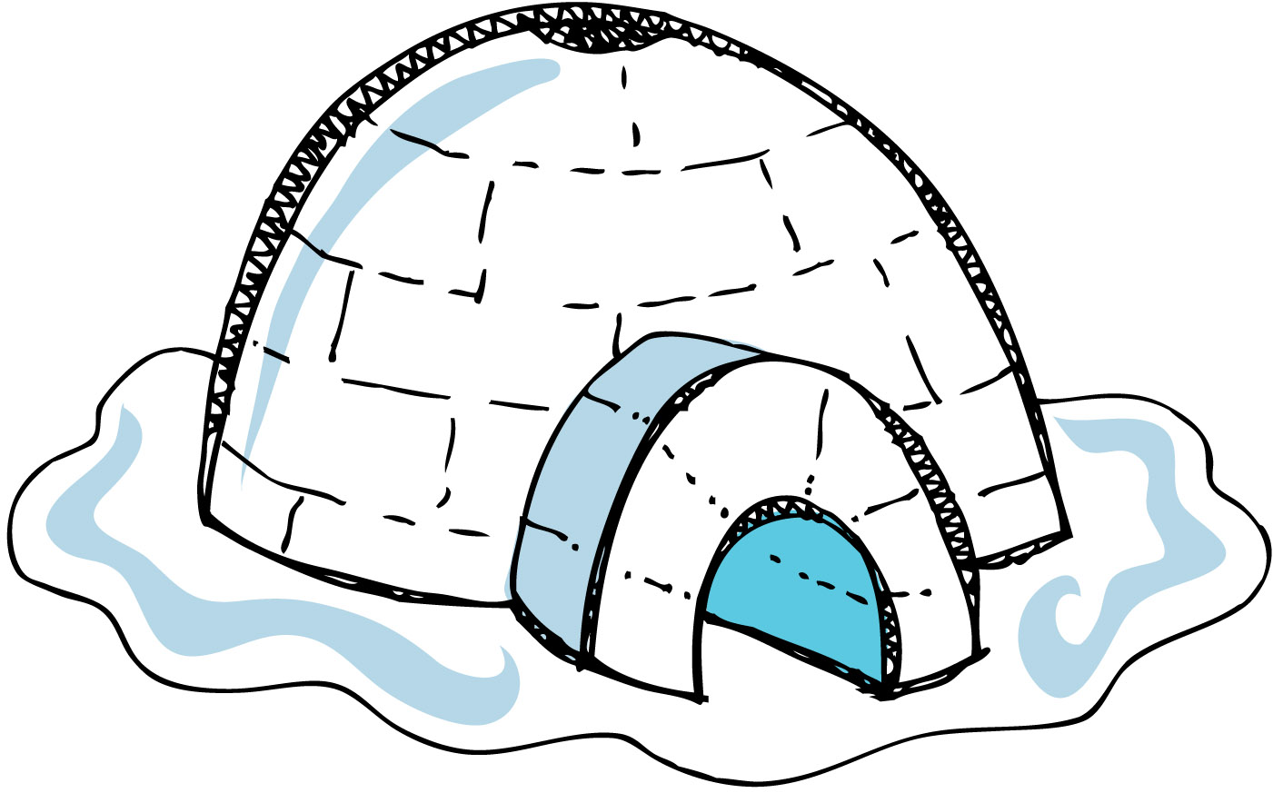 1412x884 Best Igloo Clipart