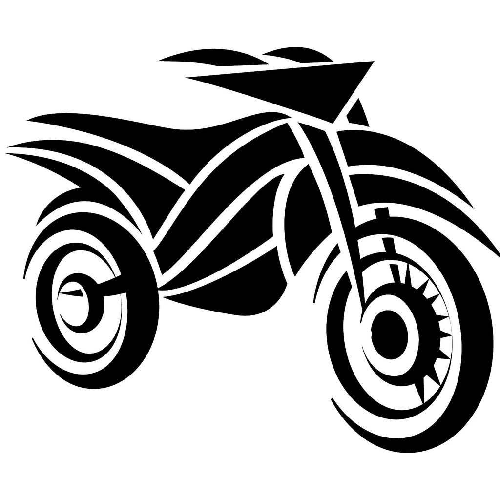 1024x1024 Motorcycle Vector Art