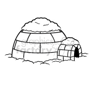 300x300 Royalty Free Vector Igloo 004 385525 Vector Clip Art Image