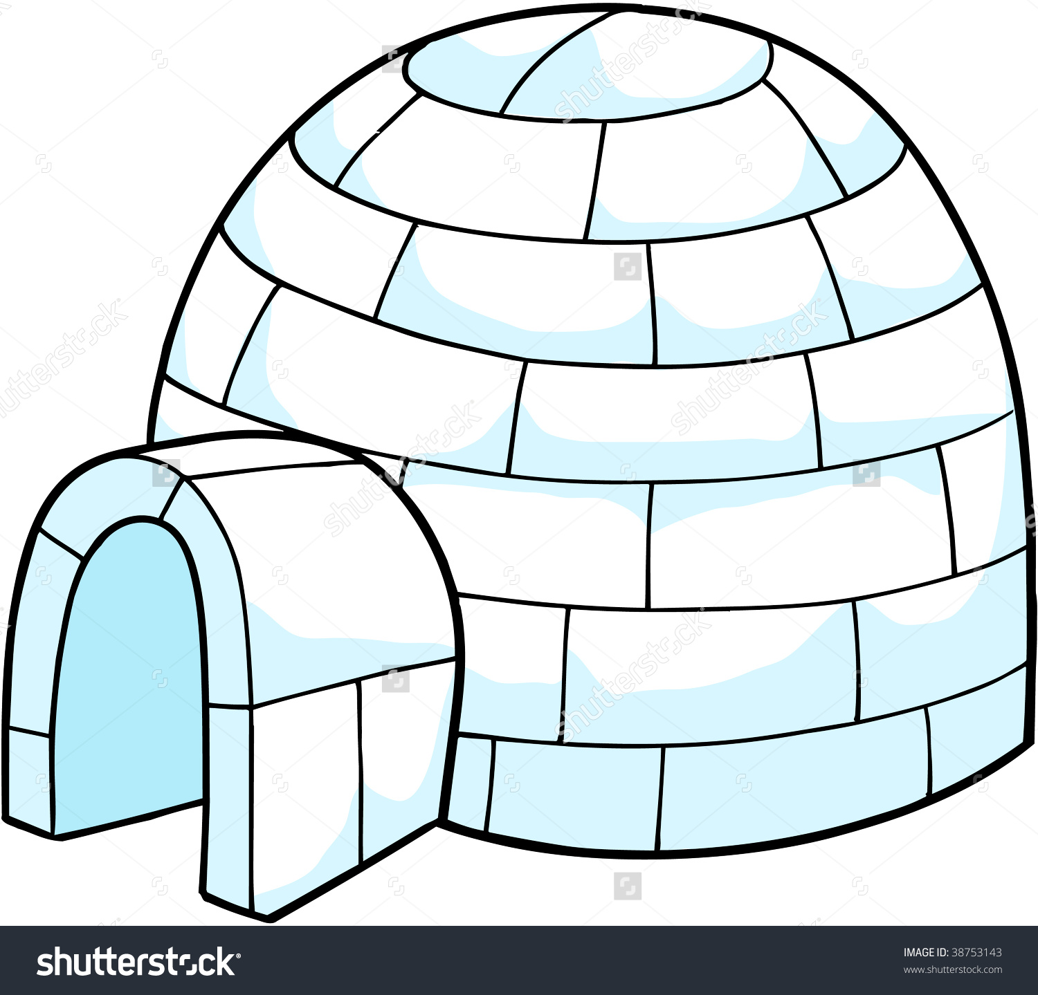1500x1439 Igloo Clipart Free