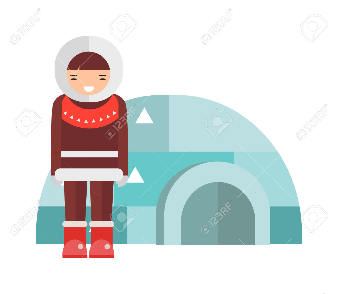 1300x1131 Eskimo Clipart Building Igloo