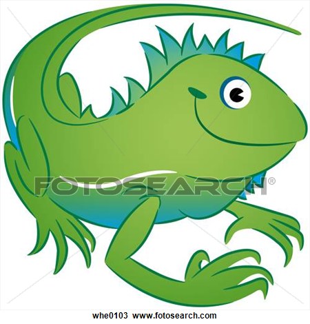 450x470 Green Iguana Clipart