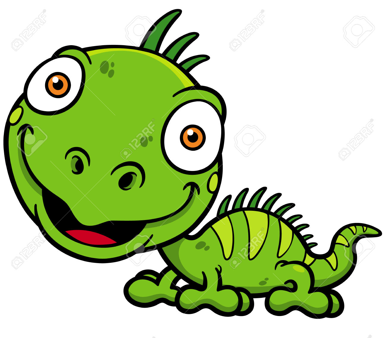 1300x1137 Iguana Clipart Cartoon